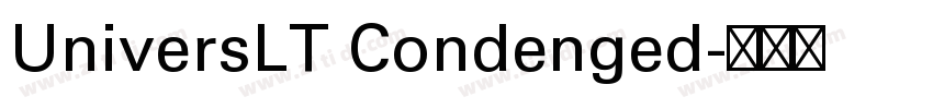 UniversLT Condenged字体转换